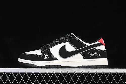 All categories Nk SB Dunk Series Nk SB Dunk Low High-end customized low-top sneakers Nike SB Dunk Low LV joint beige black silver red tail high-end customized low-top casual sneakers QW5836-031